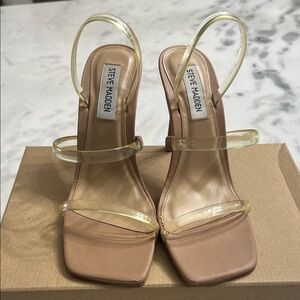 Steve Madden Gracey Clear Heeled Sandals